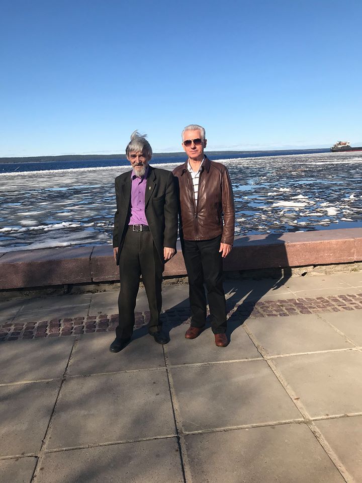Dmitriev and Anufriev at Lake Onega in May 2018